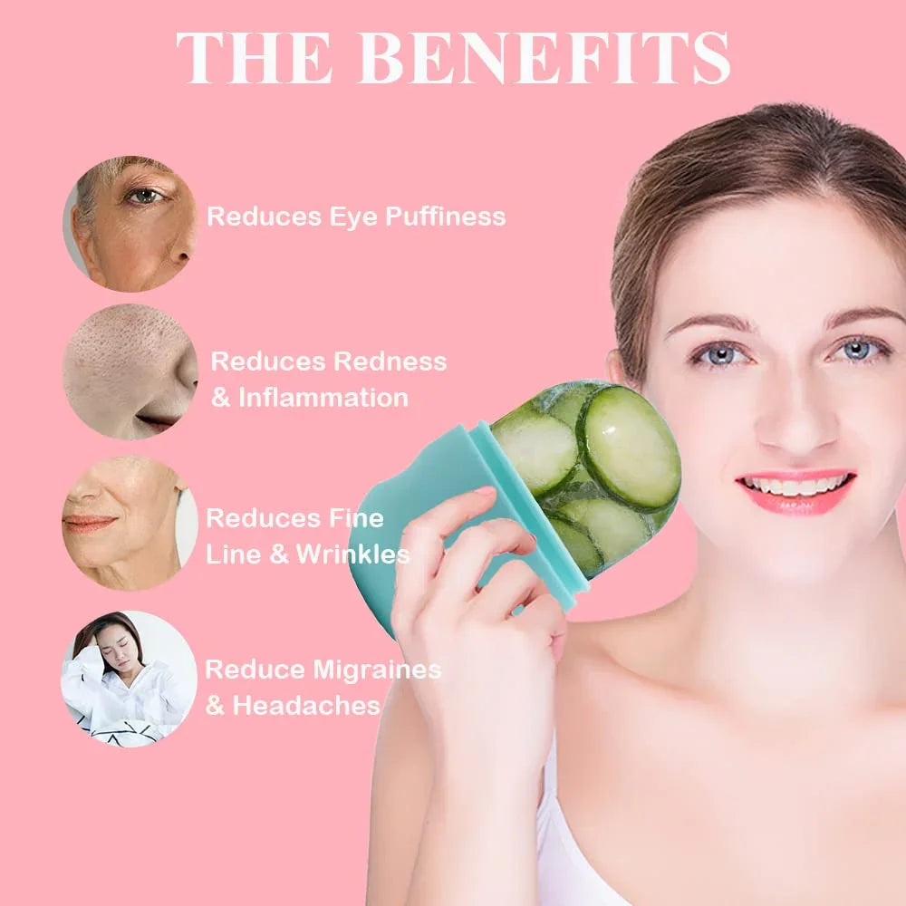 Ice Face Roller – Soothe Puffy Skin, Reduce Pores, and Enhance Glow