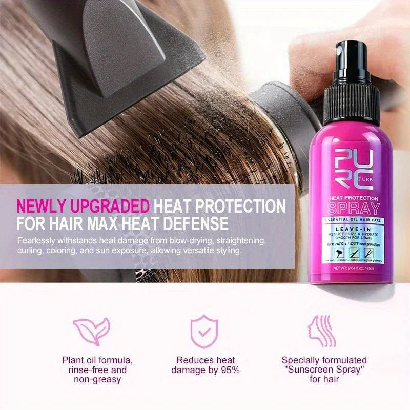 Argan Oil Heat Shield Spray – Anti-Frizz & 240°C Protection