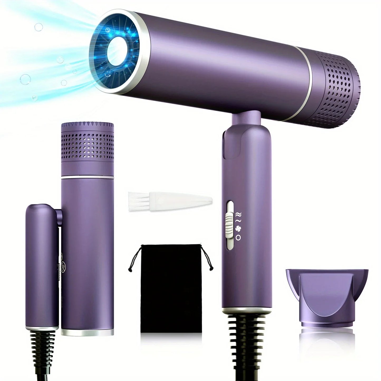 Blue Light Hair Dryer – Ion Hair Care Dryer with Diffuser