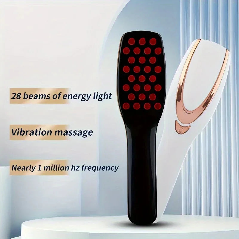 LED Hair Care Massager – 3‑Color USB Scalp Massage Device