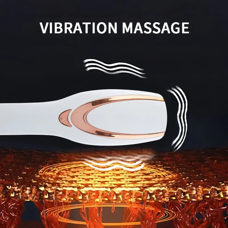 LED Hair Care Massager – 3‑Color USB Scalp Massage Device