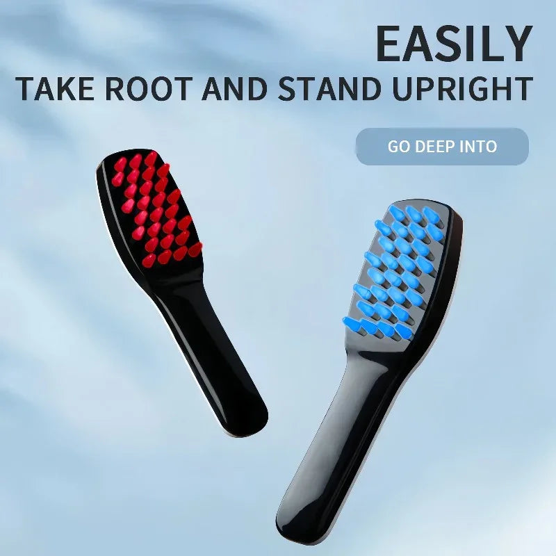 LED Hair Care Massager – 3‑Color USB Scalp Massage Device