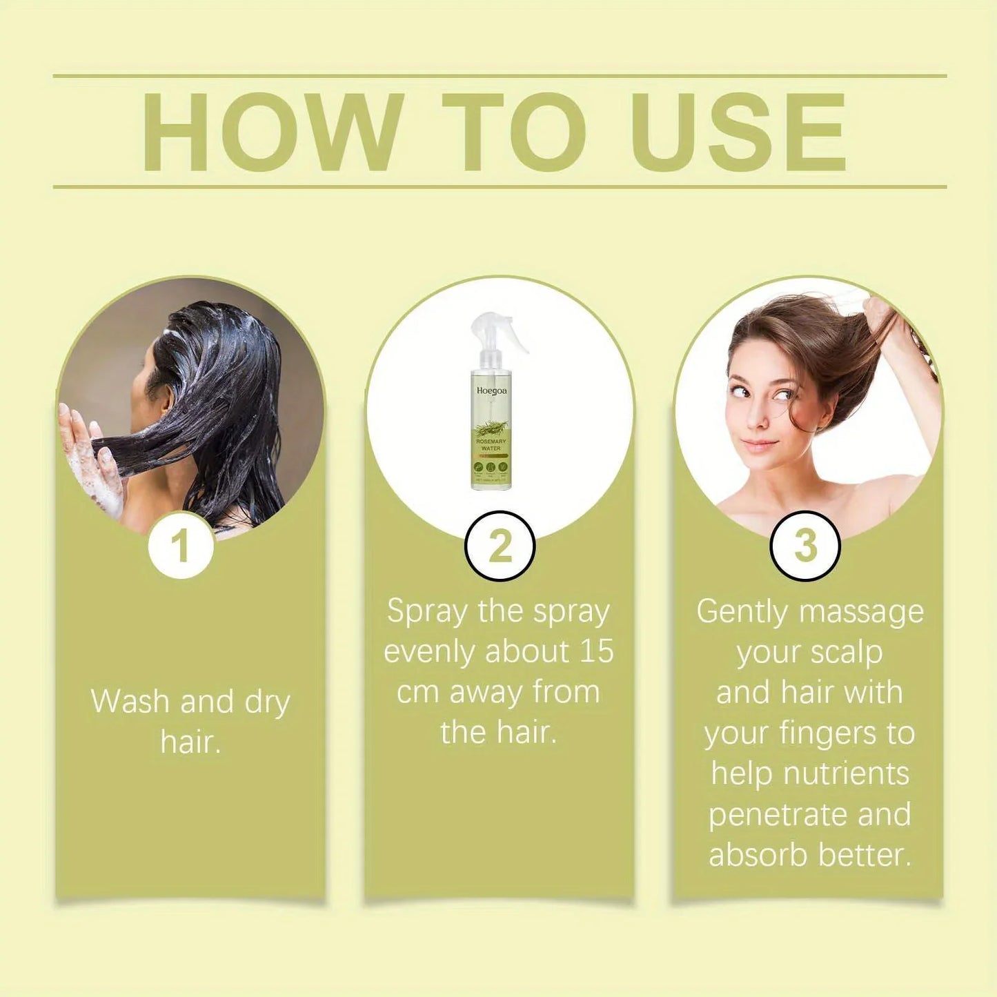 Rosemary Hair Spray – Softening, Moisturizing Hair Care