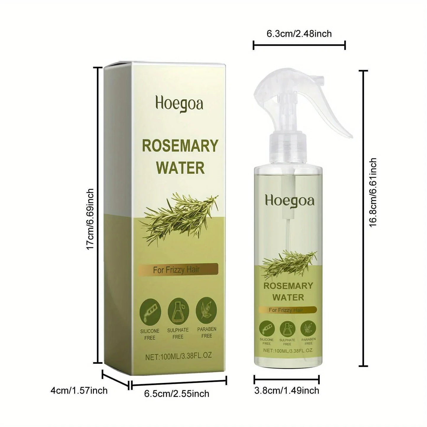 Rosemary Hair Spray – Softening, Moisturizing Hair Care