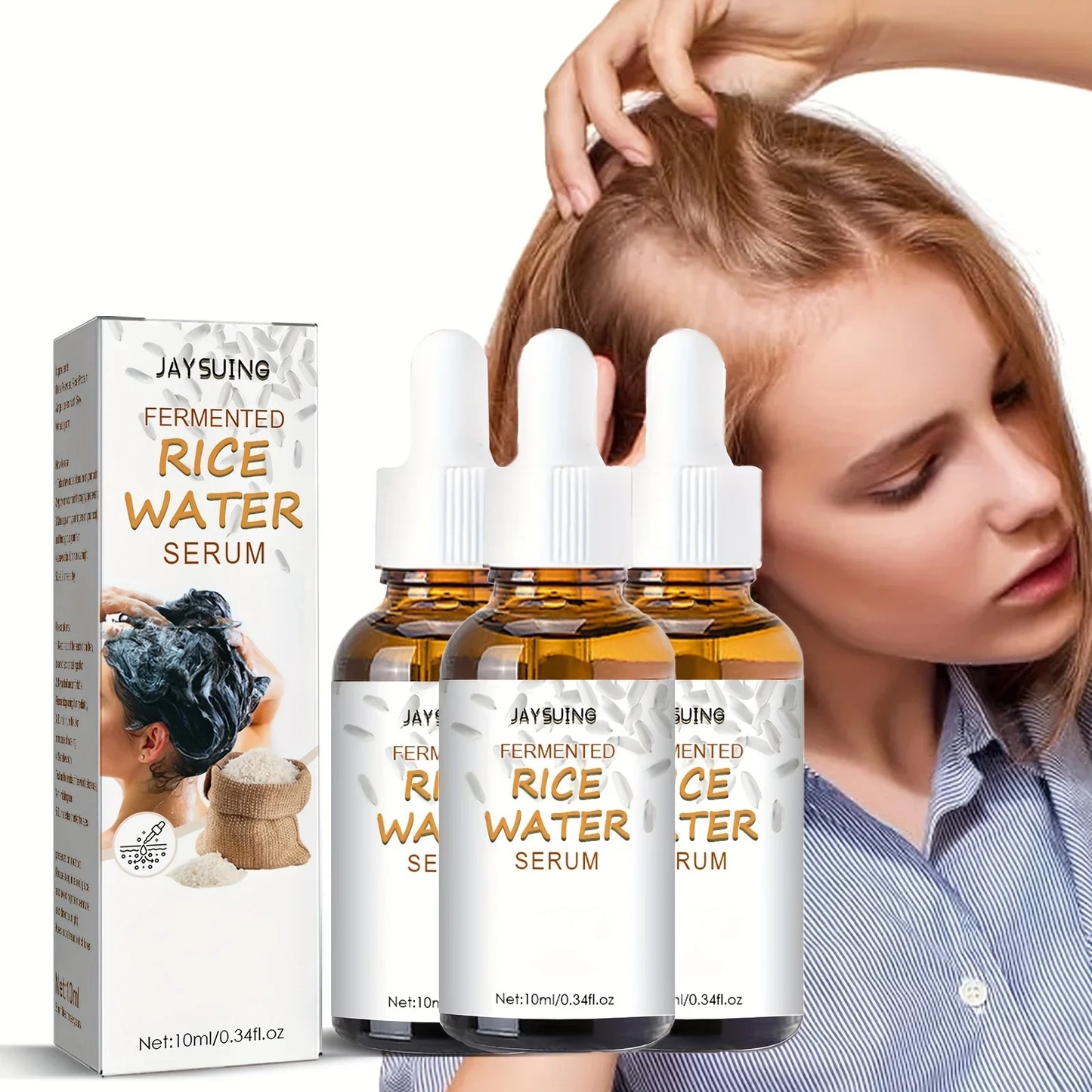 Rice Water Hair Serum – Nourishing Hair Care Solution