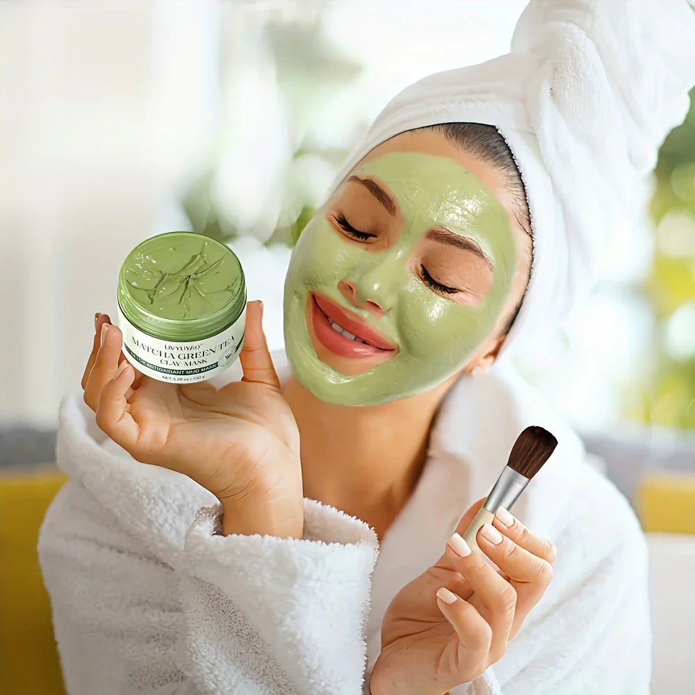Matcha Mud Mask – Green Tea Mud Mask for Deep Cleansing & Hydration