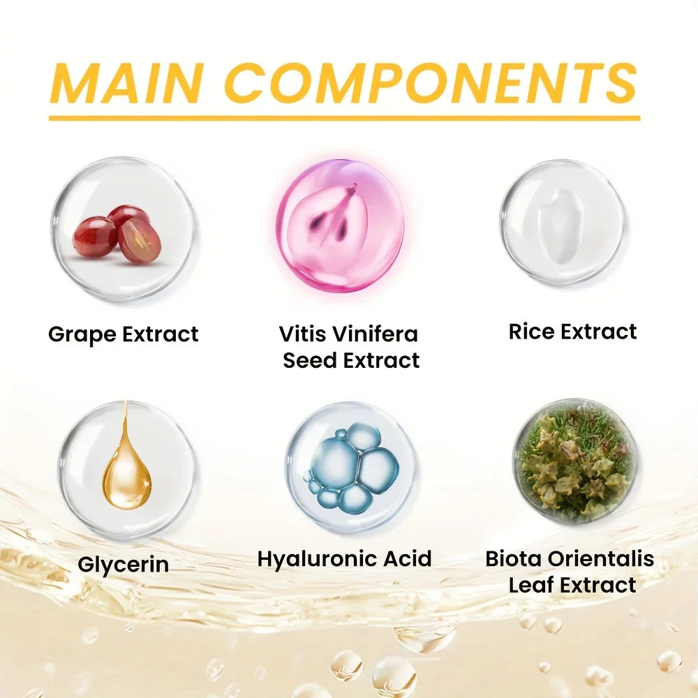 Rice Cream Moisturizer – Hydrating Face Cream with Hyaluronic Acid & Grape Extract