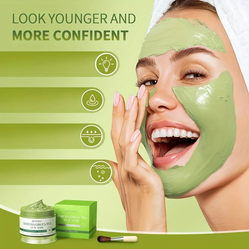 Matcha Mud Mask – Green Tea Mud Mask for Deep Cleansing & Hydration