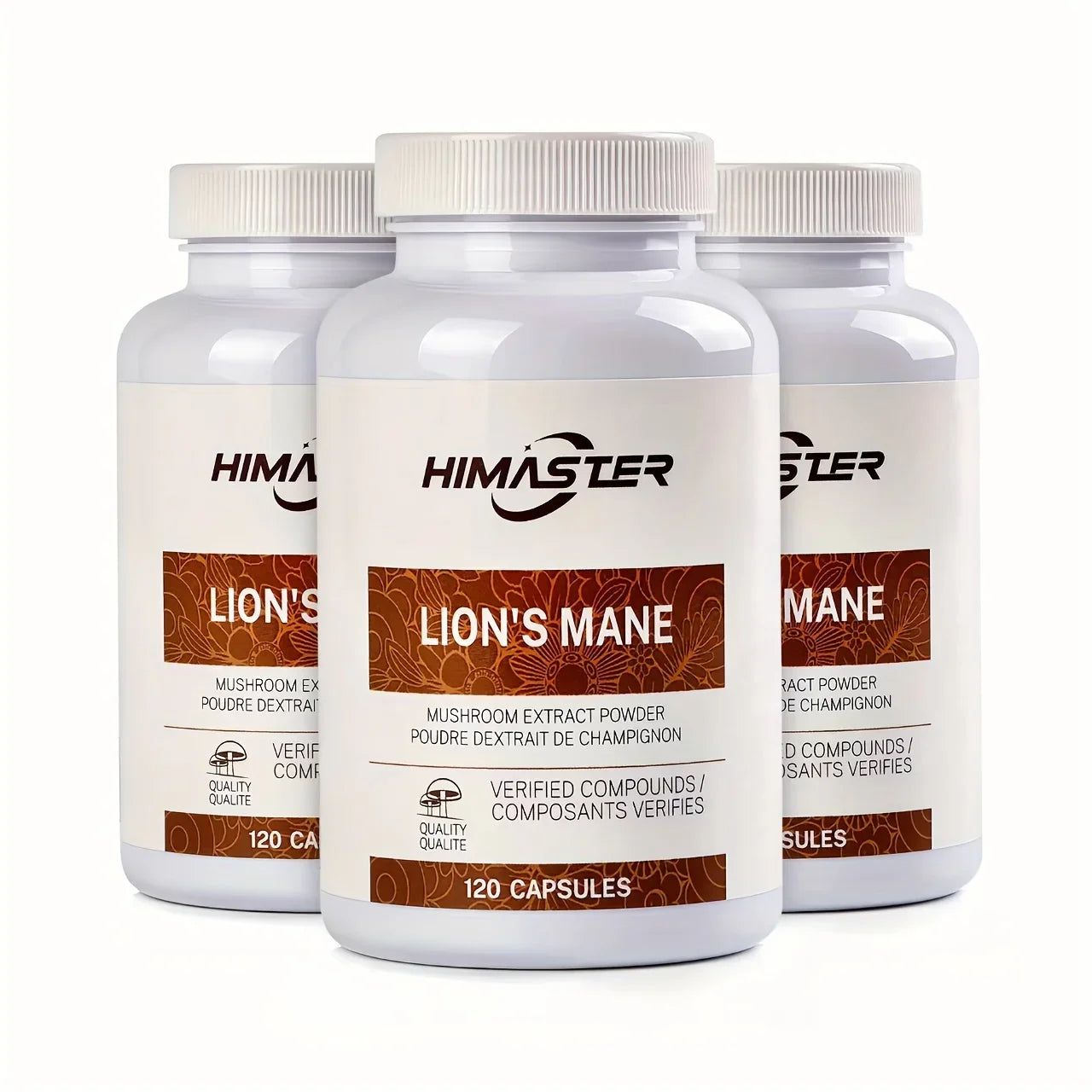 Lion’s Mane Brain Supplement – Cognitive Support Capsules 120 Count