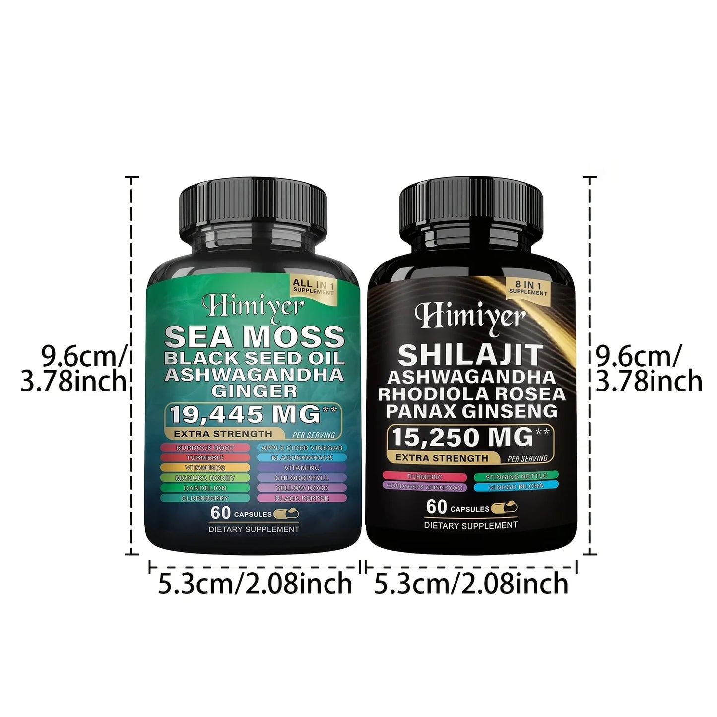 Sea Moss Capsules – Plant-Based Shilajit & Ashwagandha Supplement