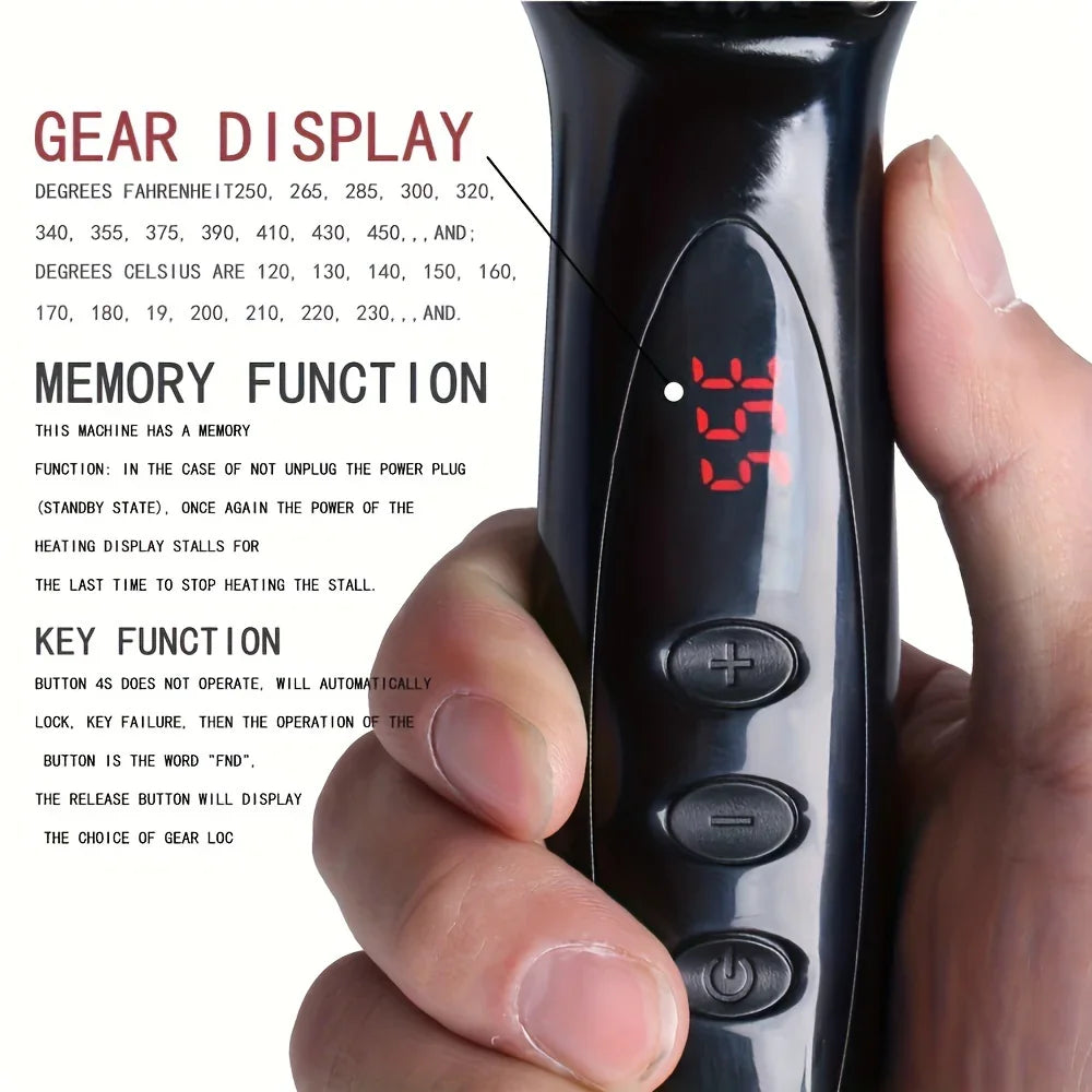 Ceramic Hair Straightener Brush for Smooth, Shiny Hair