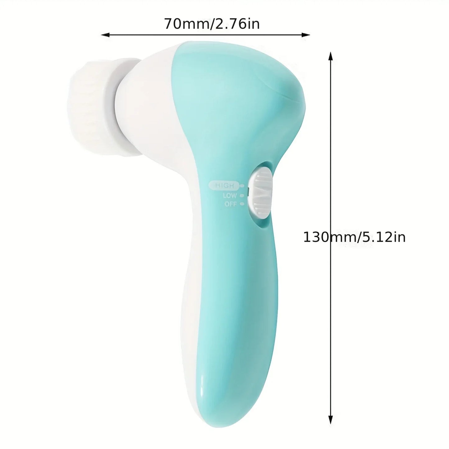 Facial Cleansing Brush – 7‑in‑1 Rotating Face Brush for Deep Clean