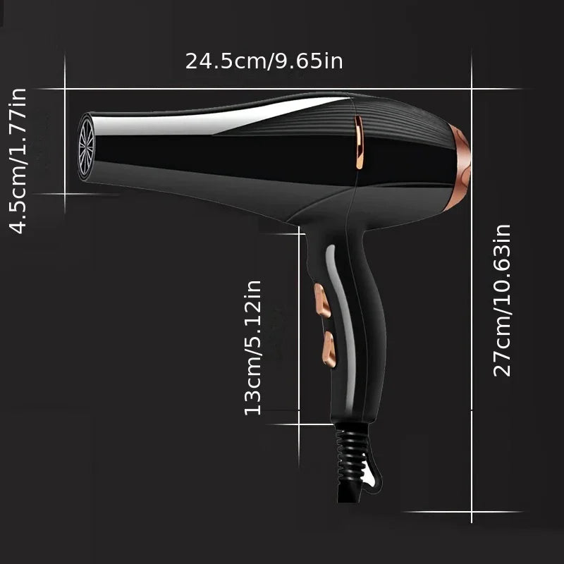 Ionic Hair Dryer – Fast, Gentle Styling Diffuser for All Hair Types