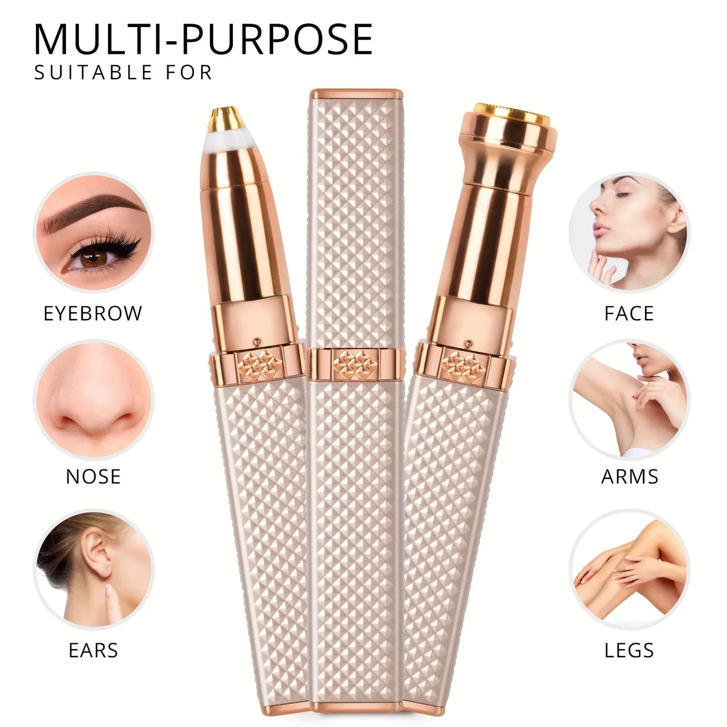 Facial Hair Remover – Eyebrow & Face Shaver for Women with LED