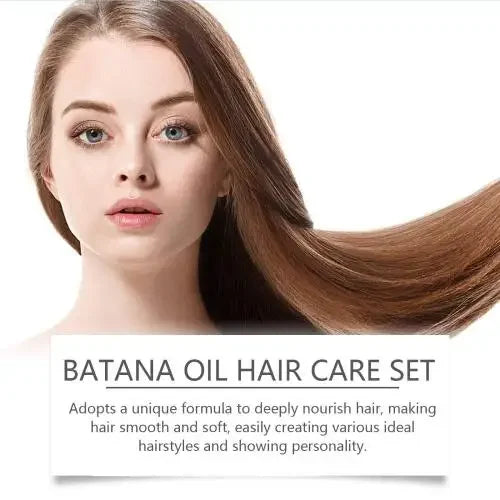 Batana Hair Care Set - Volumizing Treatment for Dry & Damaged Hair
