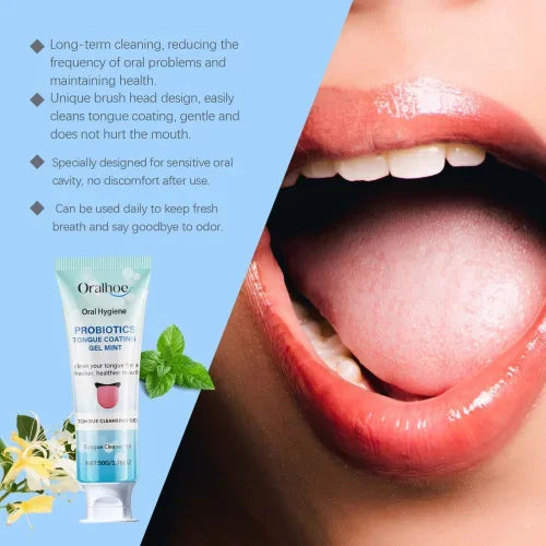 Oralhoe Cleaning Easily Tongue Coating Hygiene Clean Odor Oral Care Set