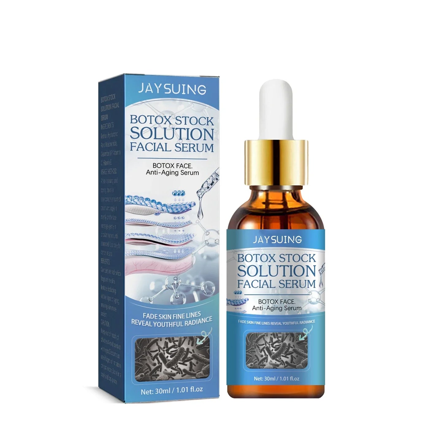 Jaysuing for Botox Stock Solution Facial Serum Anti-Aging for Essence for Firming Light Lines and Moisturizing Skin Care