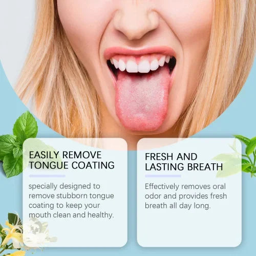 Oralhoe Cleaning Easily Tongue Coating Hygiene Clean Odor Oral Care Set
