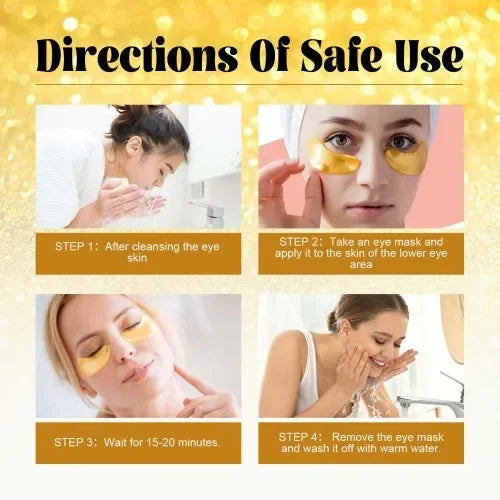 EELHOE 24K Gold Anti-Wrinkle Mask Improving Lines Brightening And Moisturizing Skin Eye