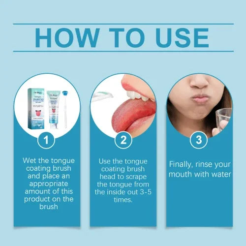 Oralhoe Cleaning Easily Tongue Coating Hygiene Clean Odor Oral Care Set