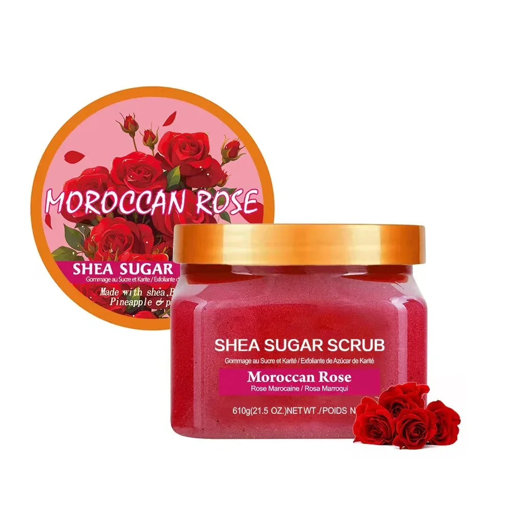 Wholesale Skin Soften Exfoliating Moisturizing Nourish Moroccan Fruit Watermelon Sugar Body Scrub