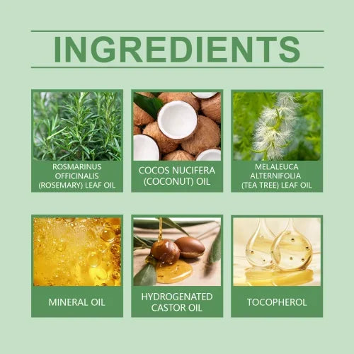 Hoegoa Rosemary Essential Hair Oil 60ml Nourishes Hydrates Softens Dry Hair Mineral Oil-Based Hair Care for Healthy Hair Growth