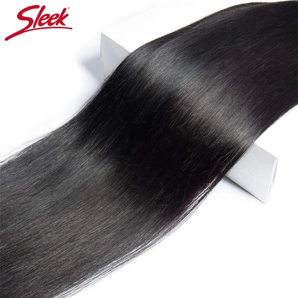 Sleek Brazilian Straight Human Hair Bundles Weaving Extension Machine
