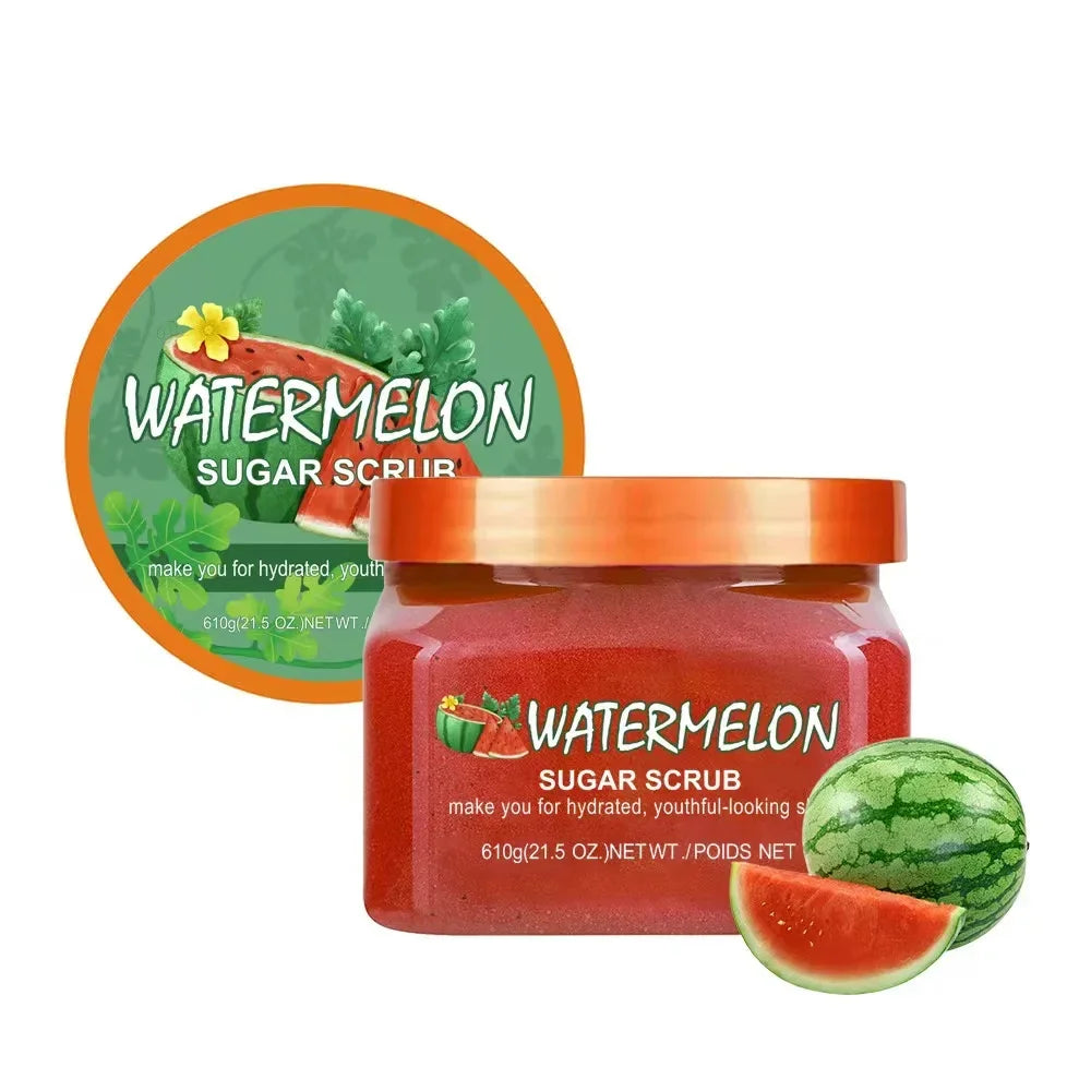 Wholesale Skin Soften Exfoliating Moisturizing Nourish Moroccan Fruit Watermelon Sugar Body Scrub