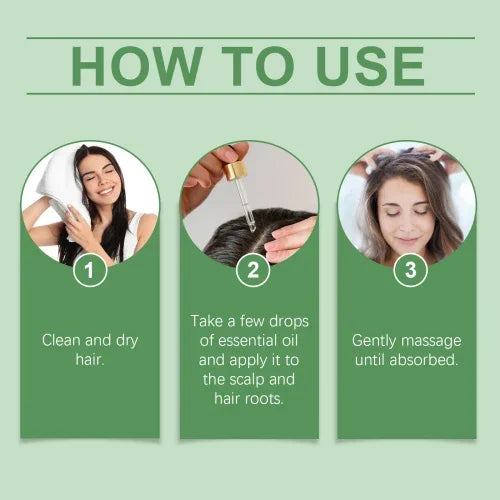 Hoegoa Rosemary Essential Hair Oil 60ml Nourishes Hydrates Softens Dry Hair Mineral Oil-Based Hair Care for Healthy Hair Growth