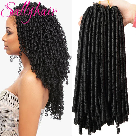 Sallyhair 14inch Synthetic Faux Soft Afro Dreadlock Crochet Braids
