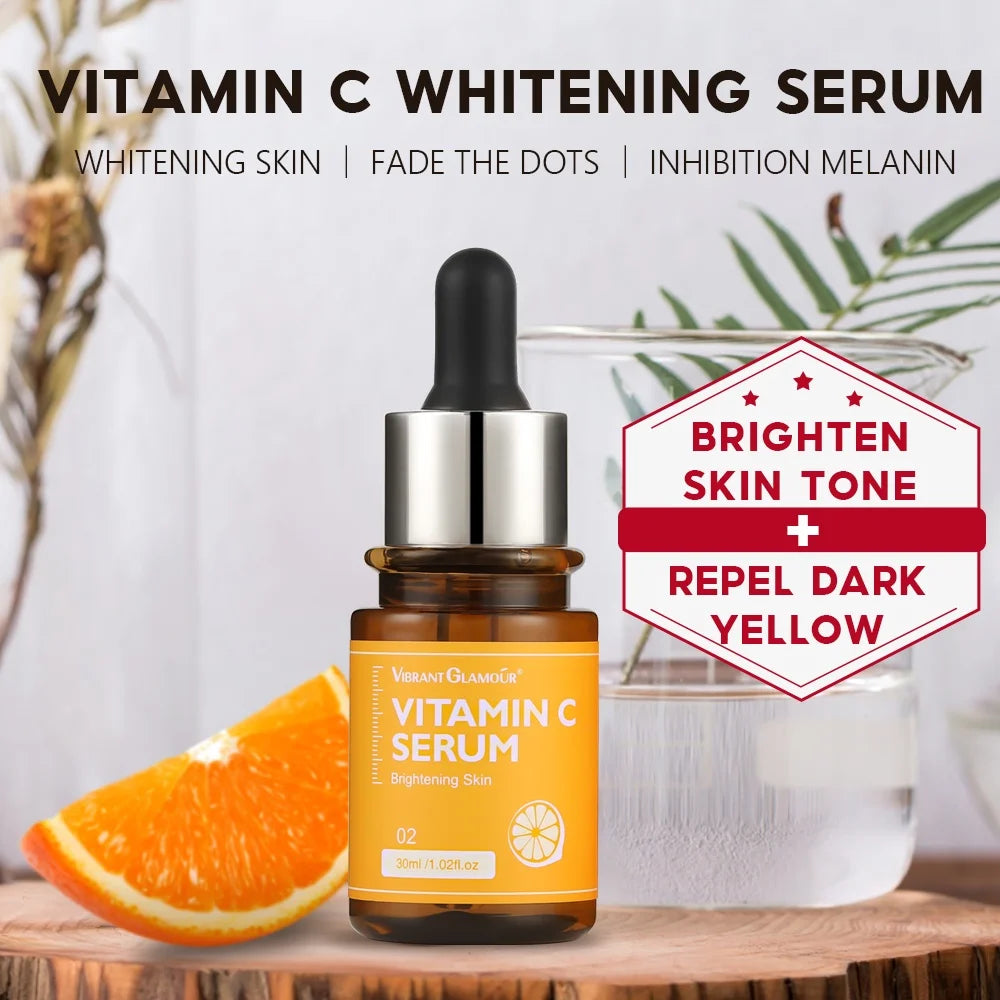 VIBRANT GLAMOUR Vitamin C Face Cream+Essence 2 Piece Set
