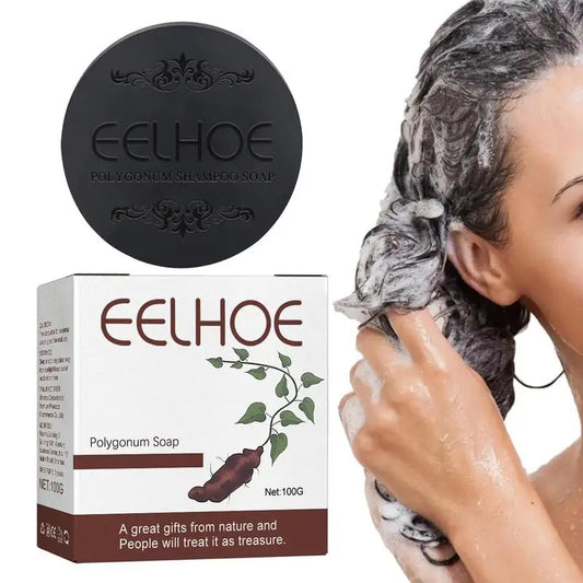 Polygonum Hair Darkening Shampoo Soap Bar Repair Gray White Hair Color To Black Shampoo Soap Nourishing Shampoo Soap Bar