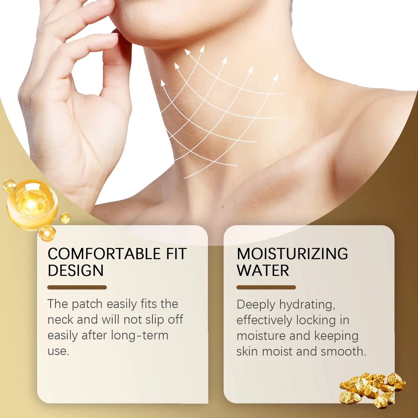 Firming Neck Mask Collagen Lifting Moisturizing Hydrating Smooth Fine Lines Repair Brightening Skin Care Tightening Neck Patches