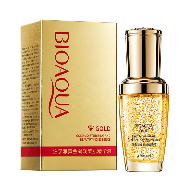Gold Collagen Elastin Serum Anti Wrinkle Aging Moisturizing Serum Acne Treatment Whitening Face Ageless Skin Care