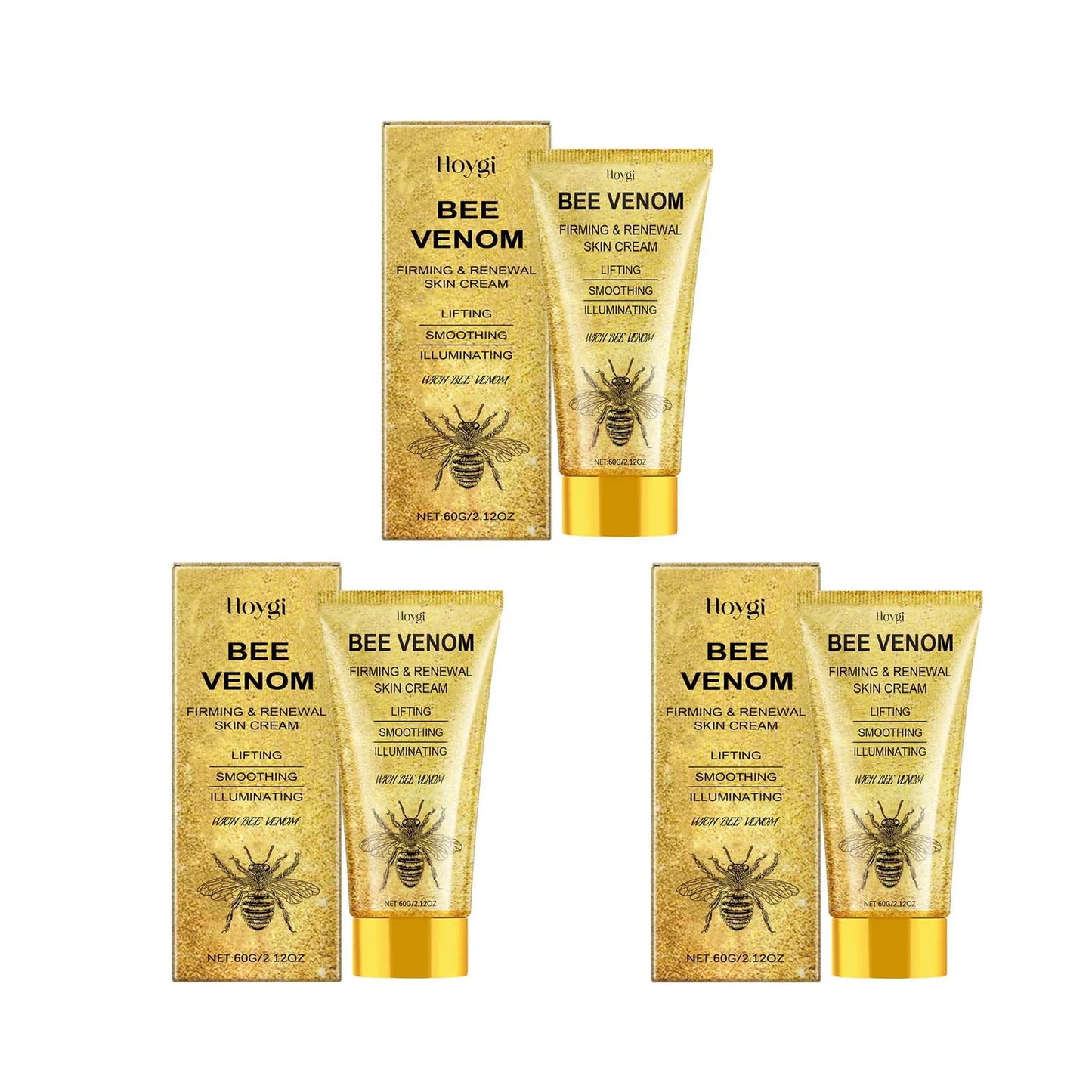 Bee Venom Face Cream Firming Lifting Fade Fine Line Improve Sagging Skin Smoothing Brightening Nourishing Facial Skin Care