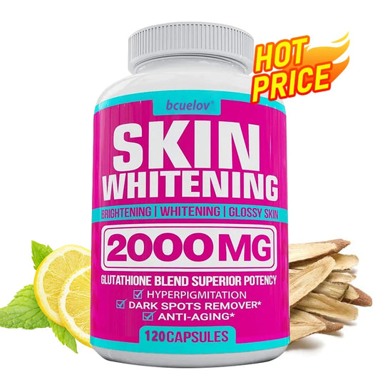 Bcuelov Glutathione Capsules – Skin Whitening, Anti-Aging & Antioxidant Support