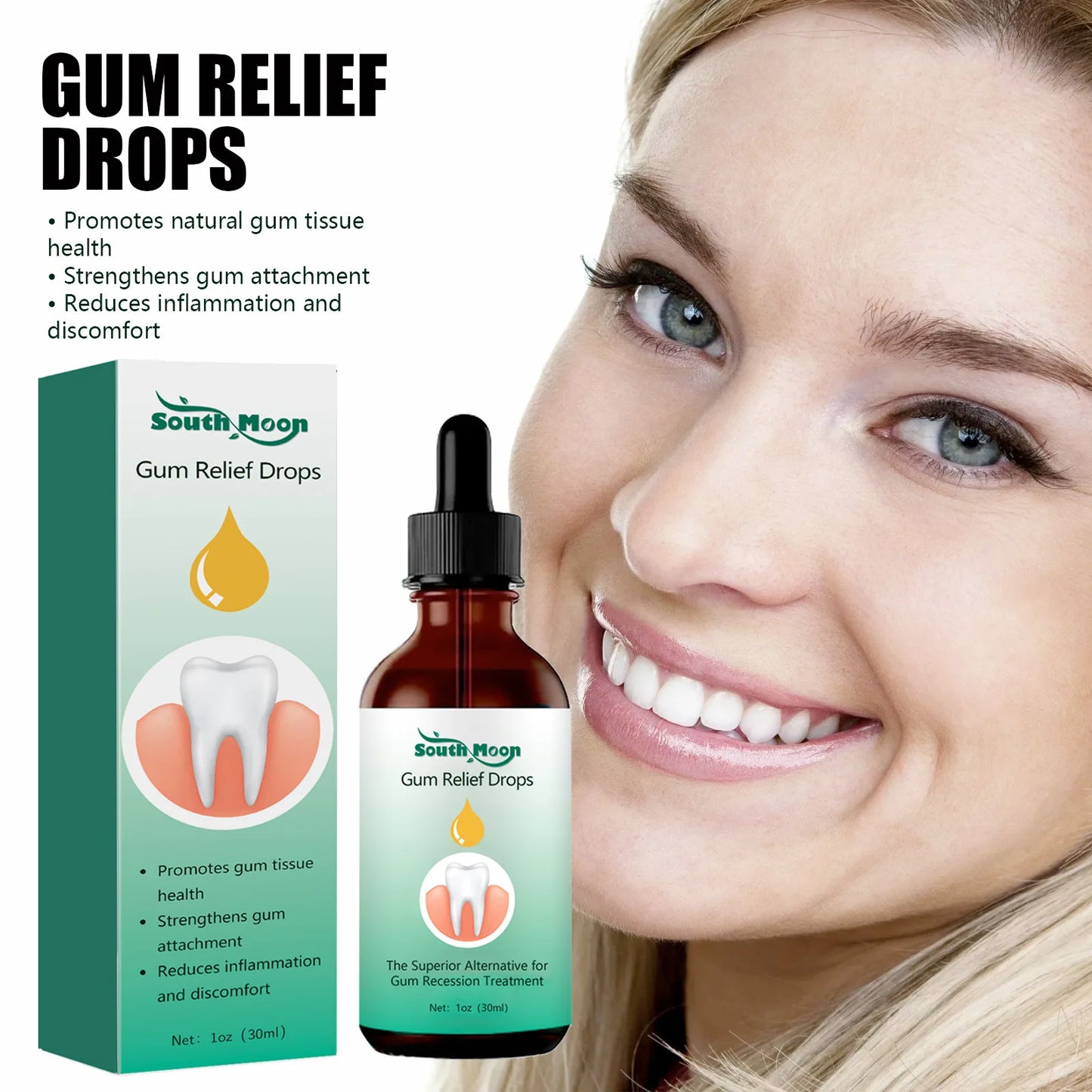 Repair Gum Serum Relieve Receding Gingival Swelling Remove Yellow Plaque Stains Gum Regrowth Relieve Decay Toothache Caries Care