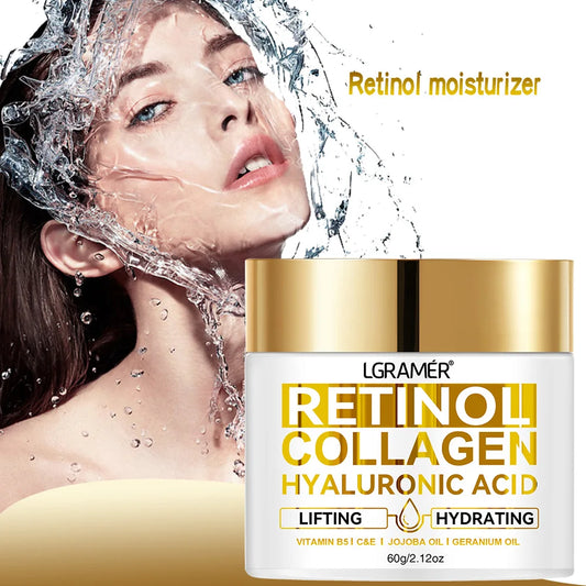 LGRAMER Retinol Anti Aging Face Cream – Wrinkle Remover, Whitening & Hydrating