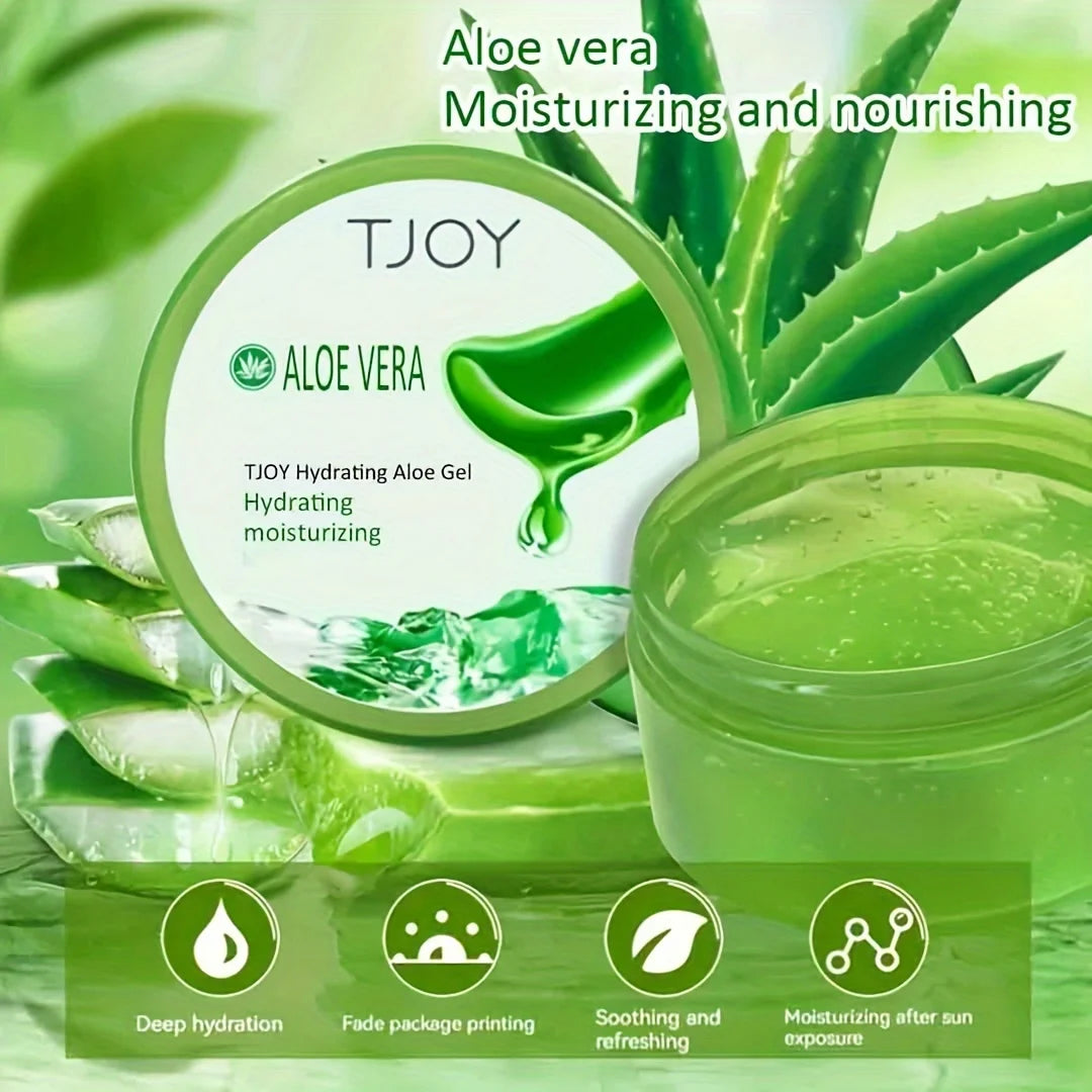 Nature Concentrated Pure Aloe Vera Gel Face Cream Moisturizing Hydrating 200ml After Sun Repair Soothing Gel Face Serum Mask
