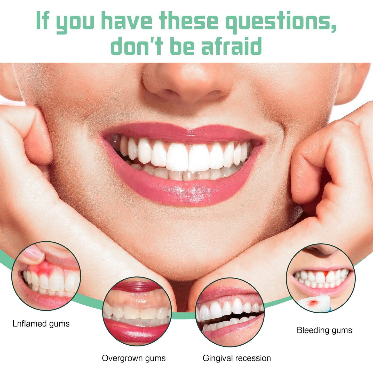 Repair Gum Serum Relieve Receding Gingival Swelling Remove Yellow Plaque Stains Gum Regrowth Relieve Decay Toothache Caries Care