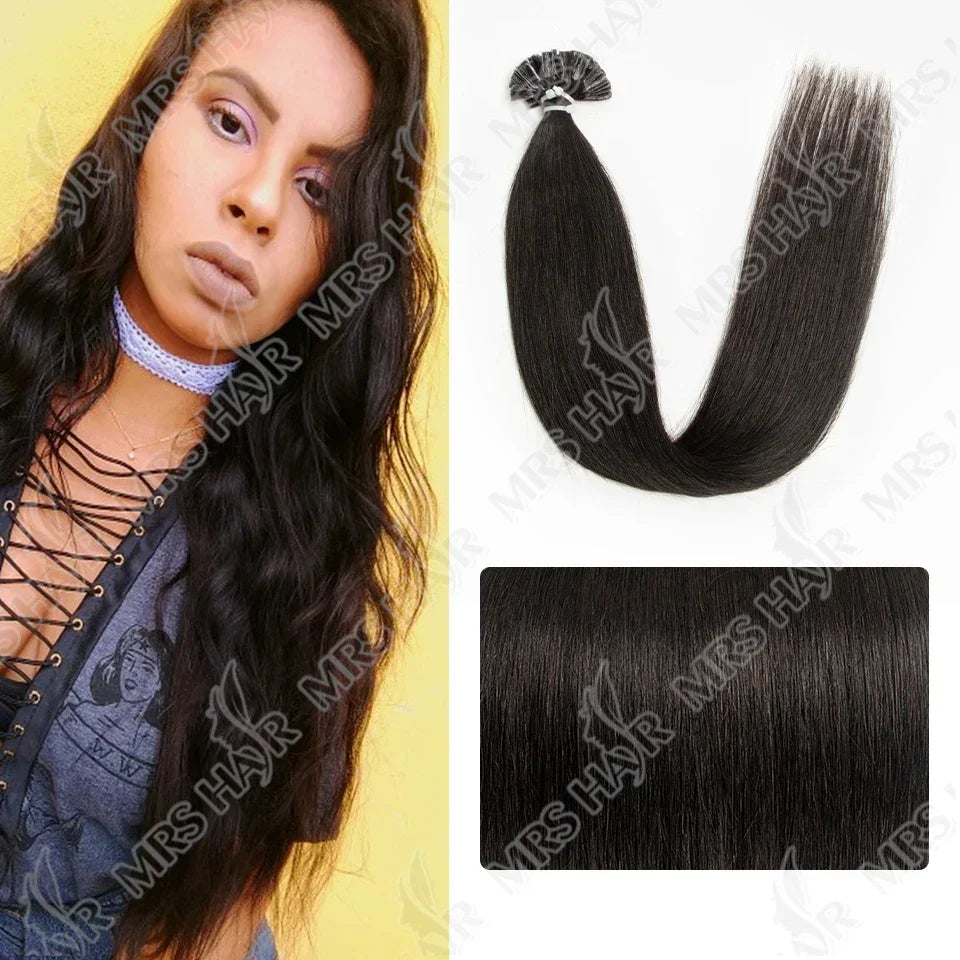 Blonde Natural U Tip Fusion Hair Extensions