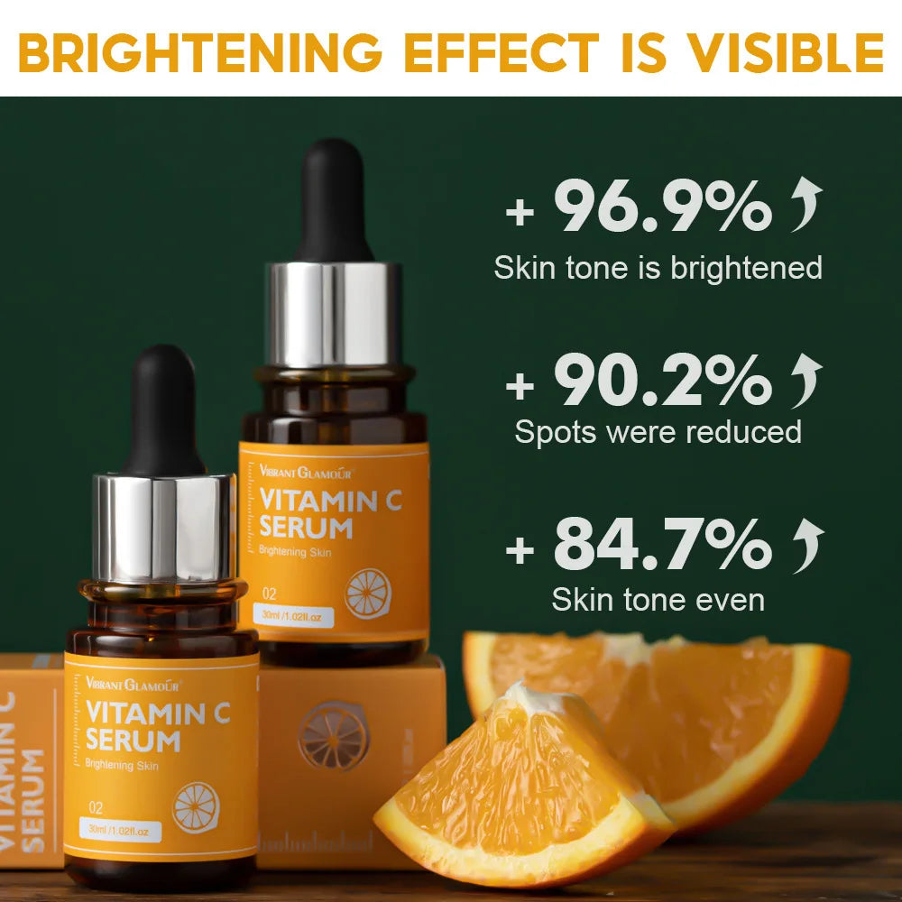 VIBRANT GLAMOUR Vitamin C Face Cream+Essence 2 Piece Set