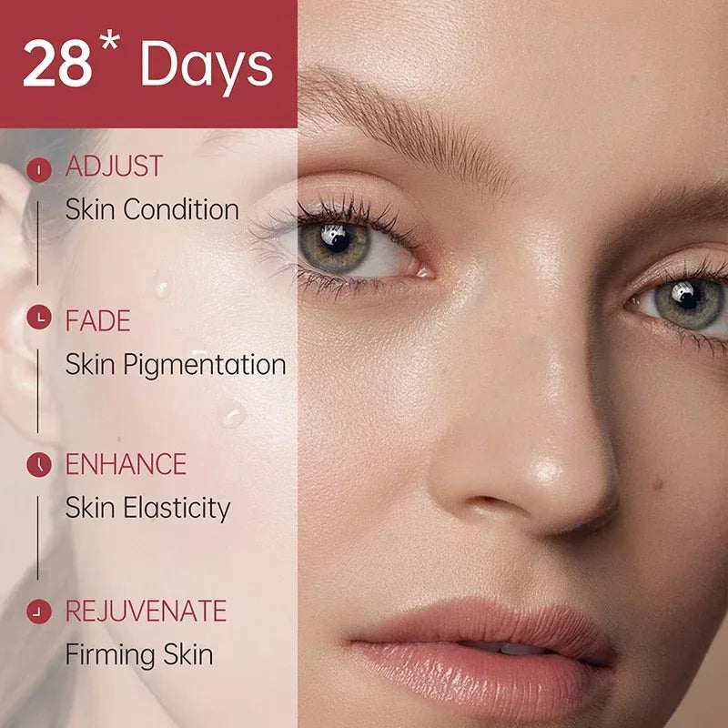 Pore Shrinking Face Serum Remove Dark Spots Face Whitening For Glowing Niacinamide Hyaluronic Acid Collagen Skin Care