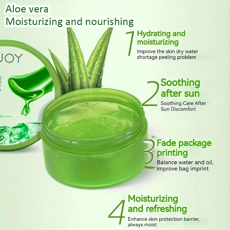 Nature Concentrated Pure Aloe Vera Gel Face Cream Moisturizing Hydrating 200ml After Sun Repair Soothing Gel Face Serum Mask
