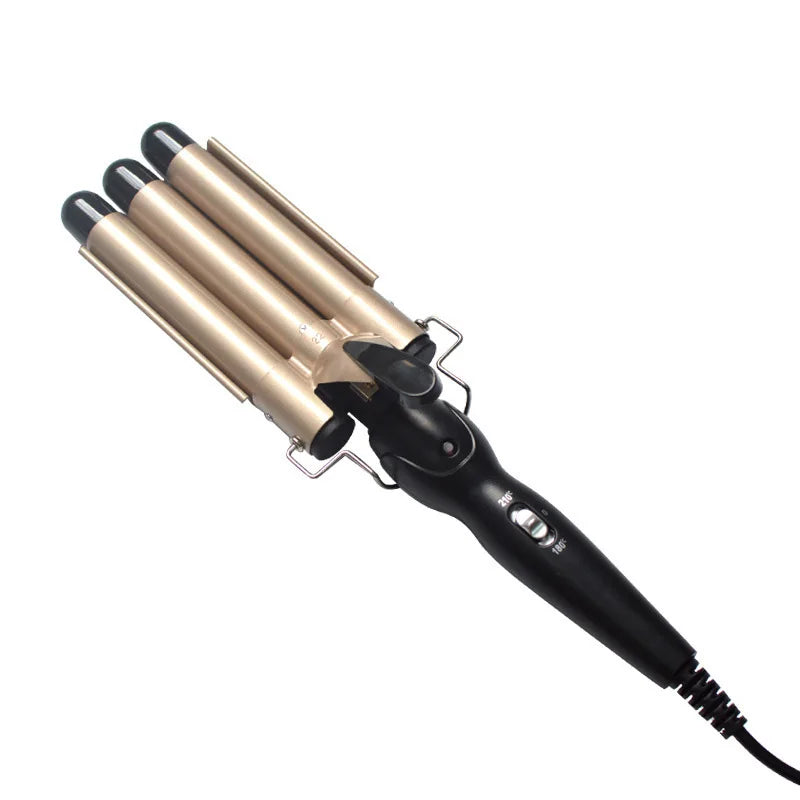 5-tube curler for fast heating and large waves, iron ceramic 3 tube curler suitable for all types of hair