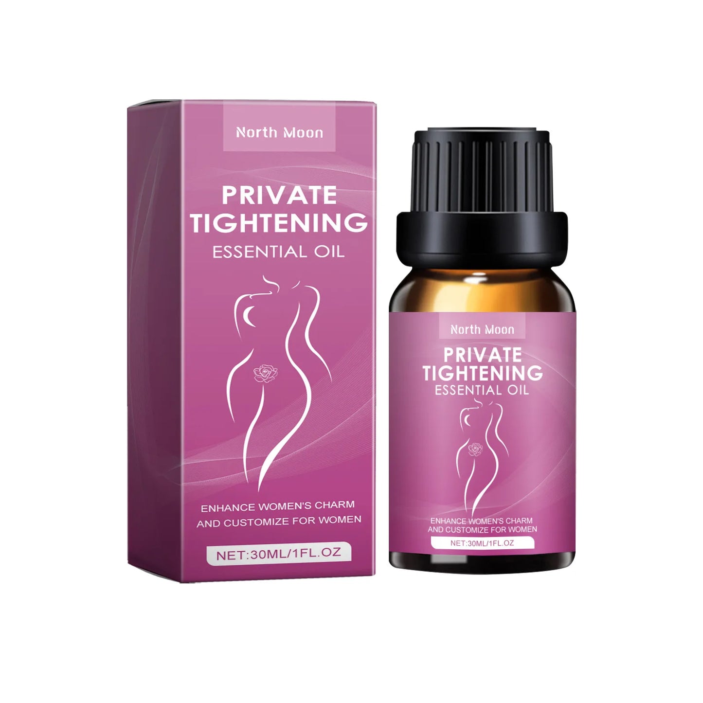 North Moon Rose Private Parts Care Oil Reducing Dirt Brightening Skin Balance Hormones Keep Firming Women Body Moisturizing Oils