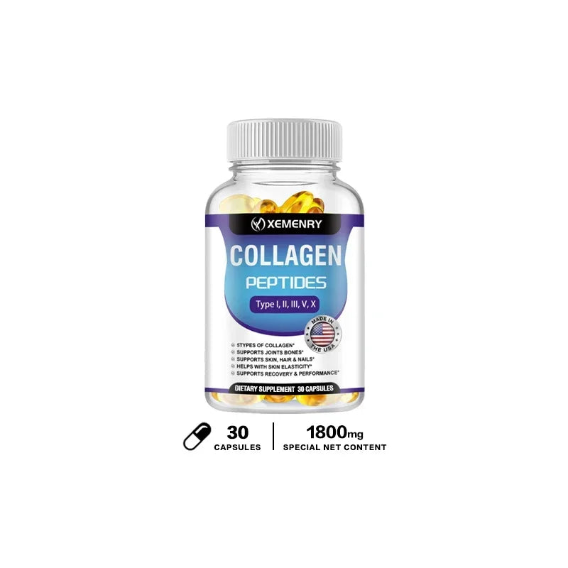 Xemenry Collagen Capsules – Boost Skin, Hair, Joints & Energy Naturally