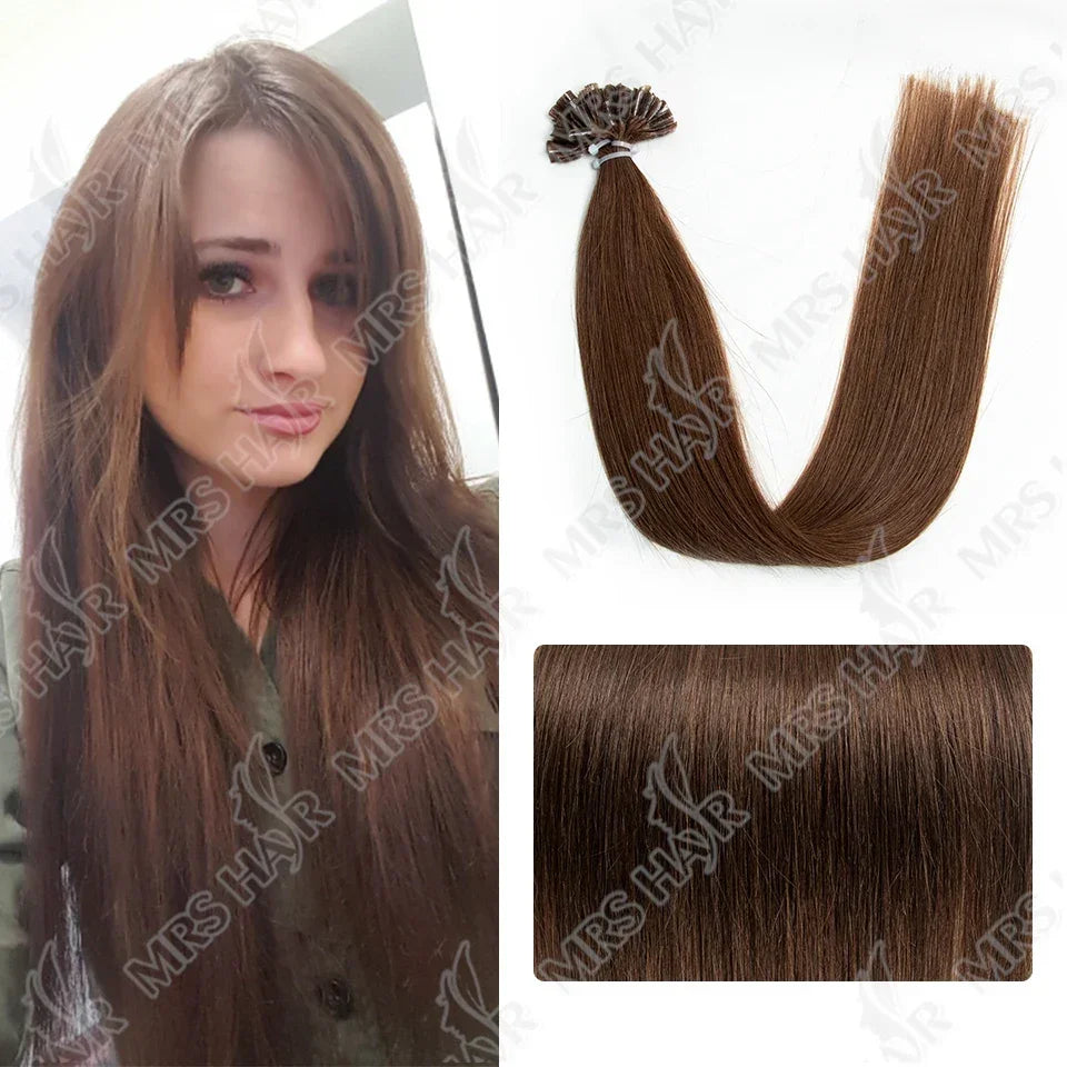 Blonde Natural U Tip Fusion Hair Extensions
