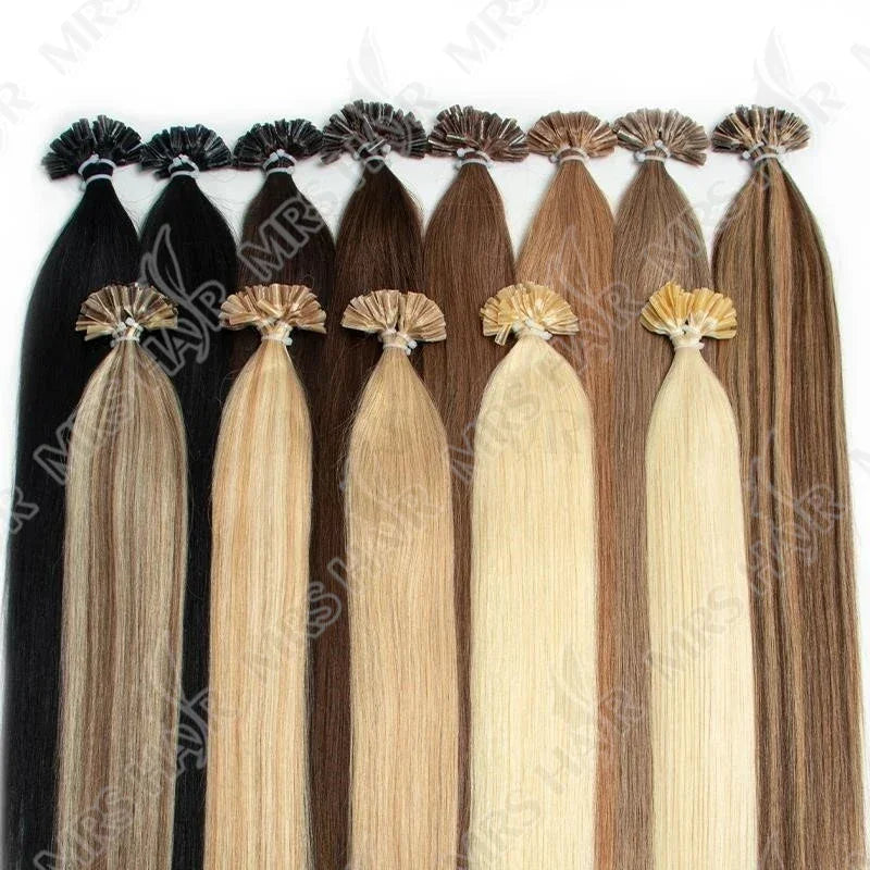 Blonde Natural U Tip Fusion Hair Extensions
