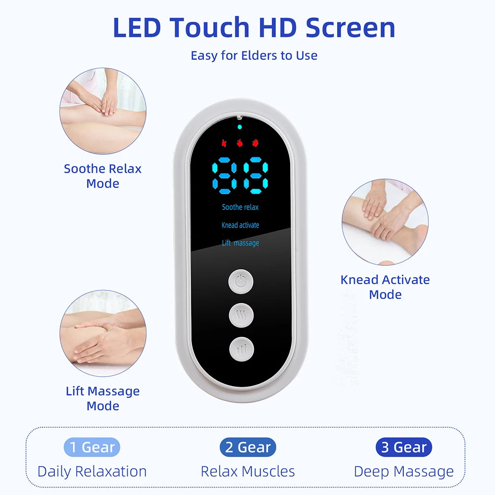 Foreverlily Wireless Electric Leg and Knee Massager with Air Compression and Vibration